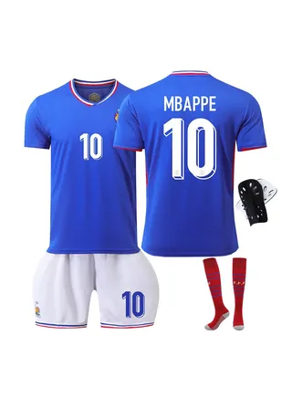 2024 European Cup French Football Uniform Four-Piece Suit No. 10 