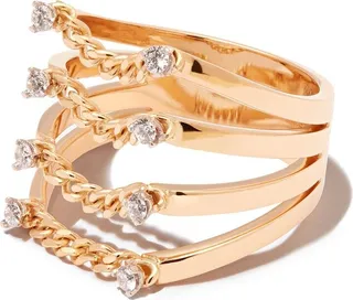 18kt Yellow Gold Diamond Ring