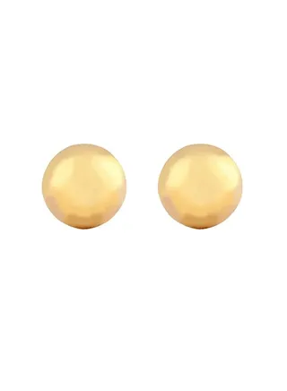 3MM Ball 24K Pure Gold Plated Ear Studs For Kids 