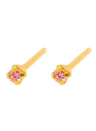 Fashionable Gp Cubic Zircon Studs 
