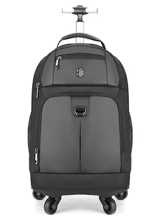 Professional Business Travel Roller Backpack,Big Capacity Trolley Laptop Bag for Men and Women,College School Book Bag Office Rolling Computer Backpack Fits 17 Inch Notebook 