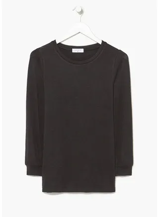 Black Longline Top 