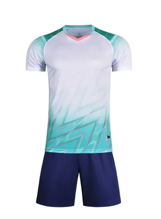 Football jersey set for men's training uniform, children's sports short sleeved football jersey, personalized game team uniform 