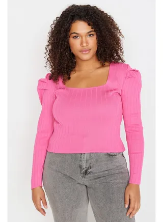 Slim Fit Plus Size Blouse 