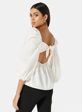 Open Bow Back Top 