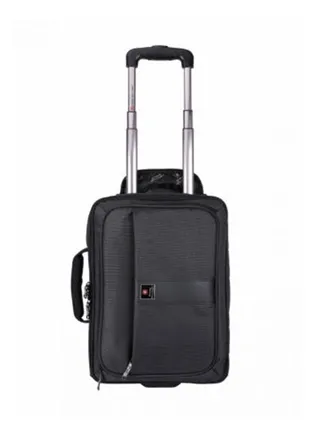 Laptop Trolley Briefcase Backpack Black 
