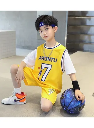 Unisex Children's Soccer Jersey Set NO.7 