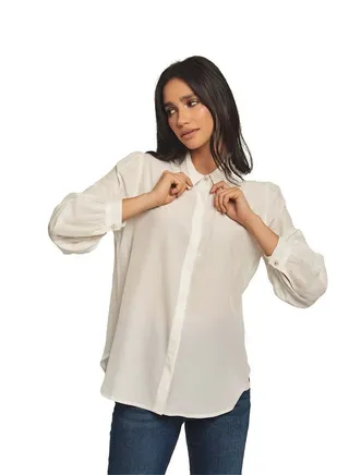 Fancy Georgette Long Sleeve Blouse 
