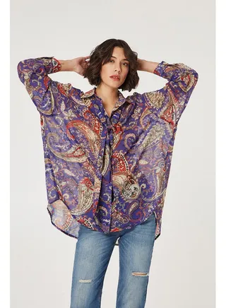 Shirt with paisley print 