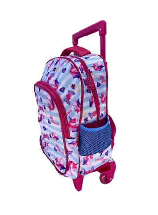 School bags with Trolley premium Comfort for school kids and for Travel, Lightweight Backpack with premium Little Princess  Unicorn Animation Bag For Kids Gifts(14Inches) 