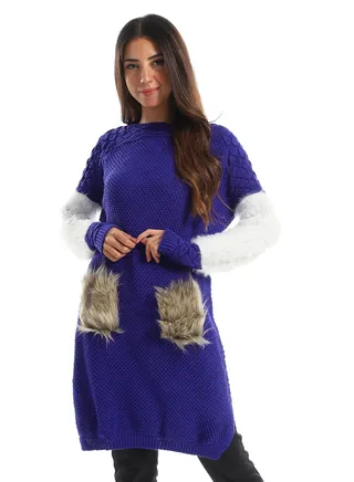Womens Wool Shirt With 2 Pockets 