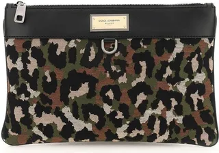Dolce & Gabbana Jacquard Fabric Pouch