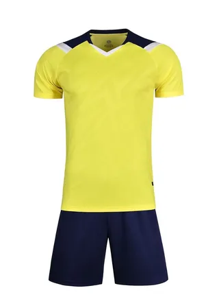 Football jersey set for men's training uniform, children's sports short sleeved football jersey, personalized game team uniform 