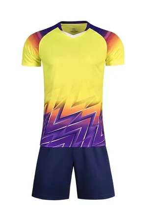 Football jersey set for men's training uniform, children's sports short sleeved football jersey, personalized game team uniform 
