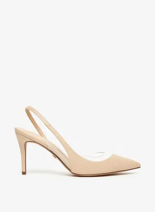 Women's Textured D'Orsay Stilettos with Back Strap
