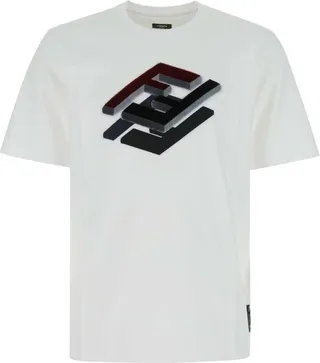 Fendi Logo Detailed Crewneck T-Shirt