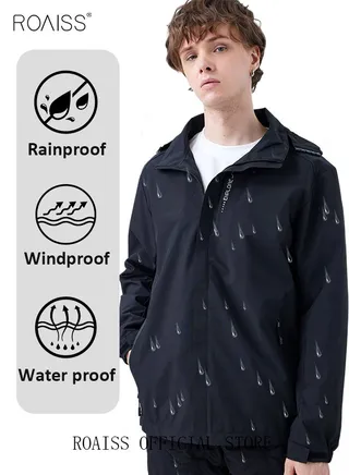 Men's Functional Style Jacket Men Solid Casual Simple Coat Sports Pocket Zipper Baseball Clothes Flying Jacket Men's Hooded Workwear Jacket 