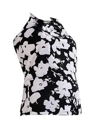 Neo Play Fitted Tank Top Black/White 
