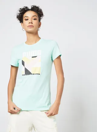 International Graphic T-Shirt Blue 