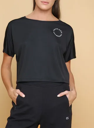 Racerback Cropped T-Shirt Black 