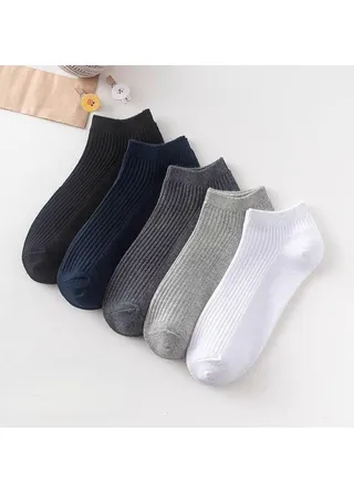 Men Absorb Sweat and Deodorize Socks 5 Pairs High Quality Socks One Size Fits All 