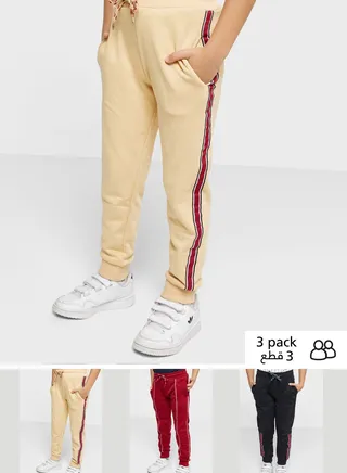 Boys 3 Pack Joggers