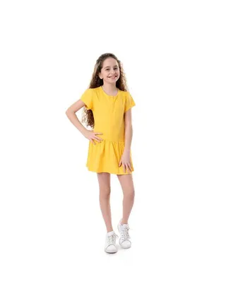 Girls Dress with Waiste Frill 