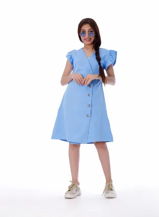 Girls Dress Blue 