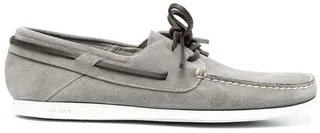 Lace-Detail Suede Loafers
