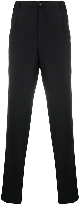 High-Waisted Straight Leg Trousers