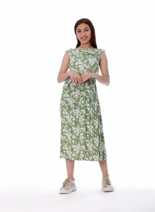 Girls Dress Green 