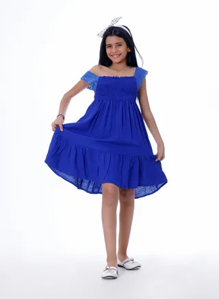 Girls Dress Blue 