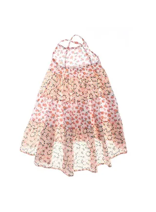 Multi Floral Patterned Girls Dress 