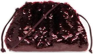 Bottega Veneta Sequin-Embellished Ruched Crossbody Bag