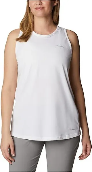 Columbia Sun Trek Racerback Tank (White) Women's Clothing