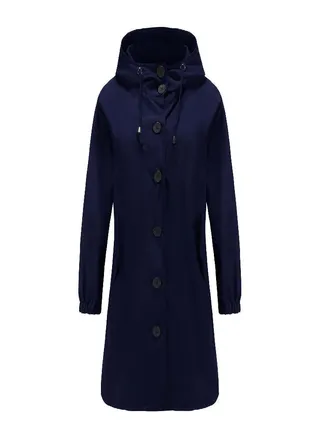 Waterproof Hooded Windbreaker Women 'S Casual Long Coat Women 'S Loose Large Size Outdoor Windbreaker 