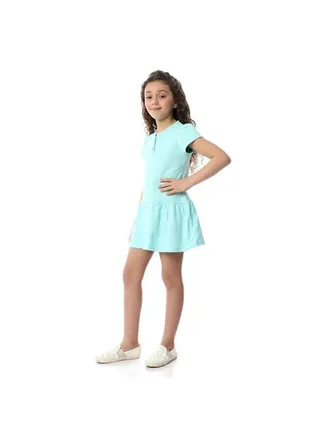 Girls Dress with Waiste Frill 