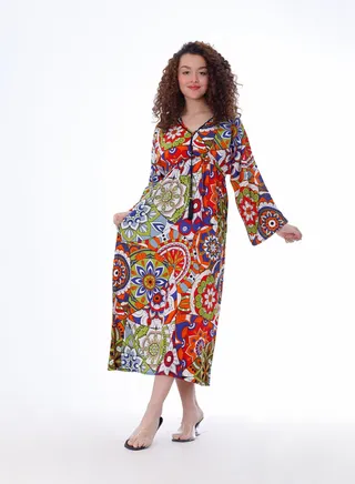 Girls Dress Multicolour 