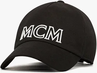 MCM Essentials Logo Cap in Cotton Twill
