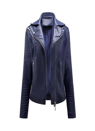 Women Casual Sweatshirt on Slim Zipper Long Sleeve Bomber Jacket Warm Coat 