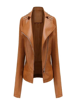 Women 'S Leather Jackets Women 'S Slim Fit Jackets Women 'S Motorcycle Clothing 