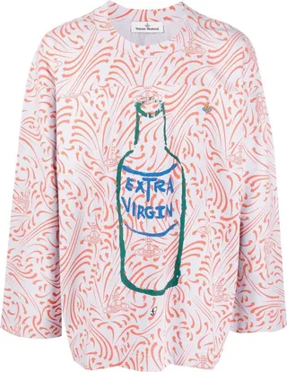Extra Virgin print T-shirt