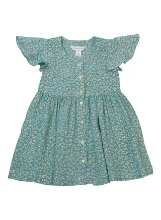 Ralph Lauren Kids Floral Blue Dress 