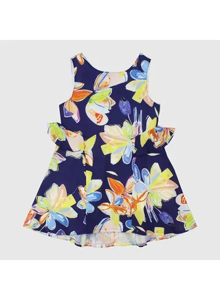 Flowery Sleeveless Dress 