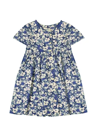 Ralph Lauren Kids Floral Blue Dress 