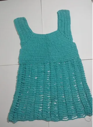 Sky blue girl's dress 