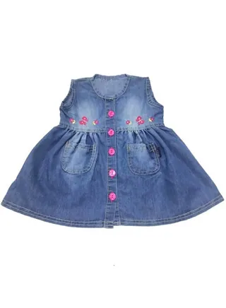 Denim Dress for Girls 