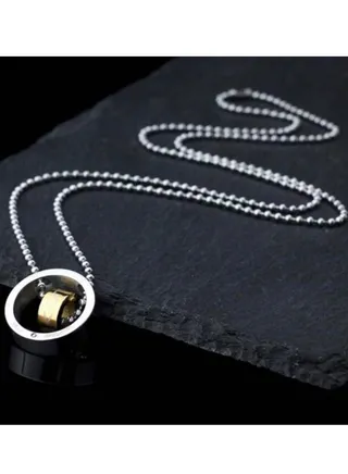 High Quality Silver Stainless Steel Necklace For Men Size 62 cm 