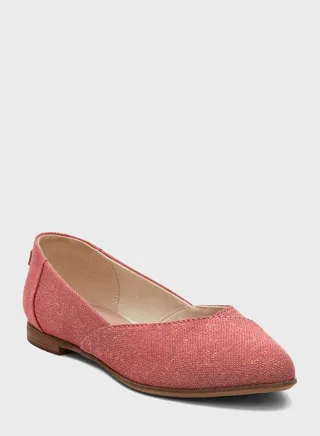 Pointed Toe Flat Slip Ons 
