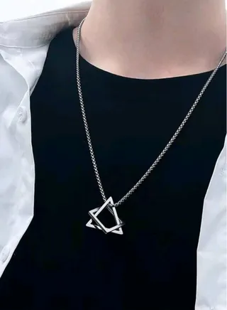 Elegant Fashionable Stainless Steel Necklace For Men 